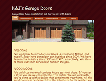 Tablet Screenshot of nandjsgaragedoors.com